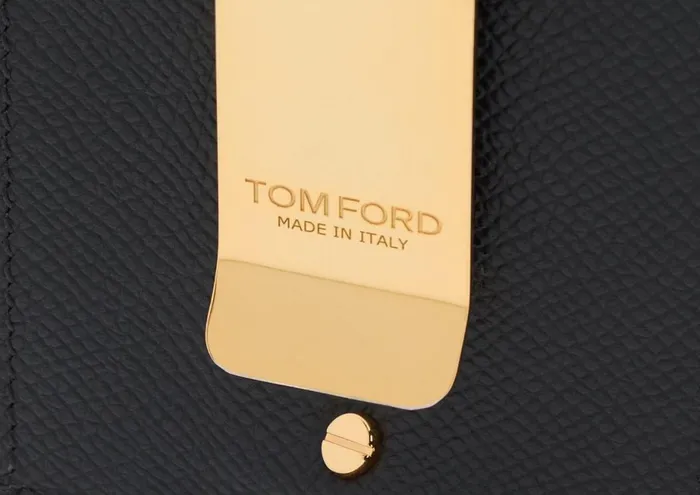 Men Small Leather Goods Tom Ford Small Grain Leather Money Clip Cardholder Black Men Small Leather Goods Tom Ford Small Grain Leather Money Clip Cardholder Black