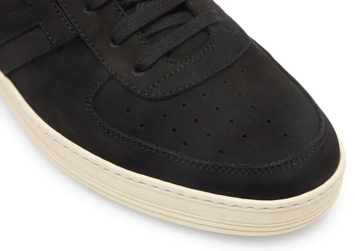 Men Sneakers Tom Ford Nubuck Radcliffe Sneaker Black Cream