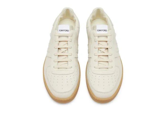 Men Sneakers Tom Ford Smooth Leather Radcliffe Sneaker Marble Amber Men Sneakers Tom Ford Smooth Leather Radcliffe Sneaker Marble Amber
