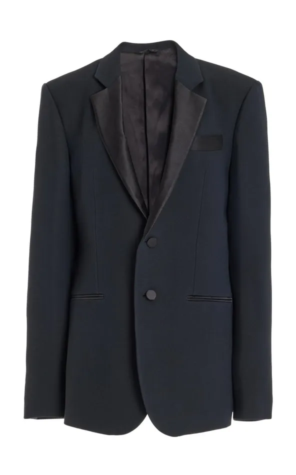 Men Suits Gabriela Hearst Nicolson Jacket In Black Wool Silk Cady