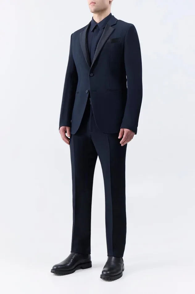 Men Suits Gabriela Hearst Nicolson Jacket In Black Wool Silk Cady