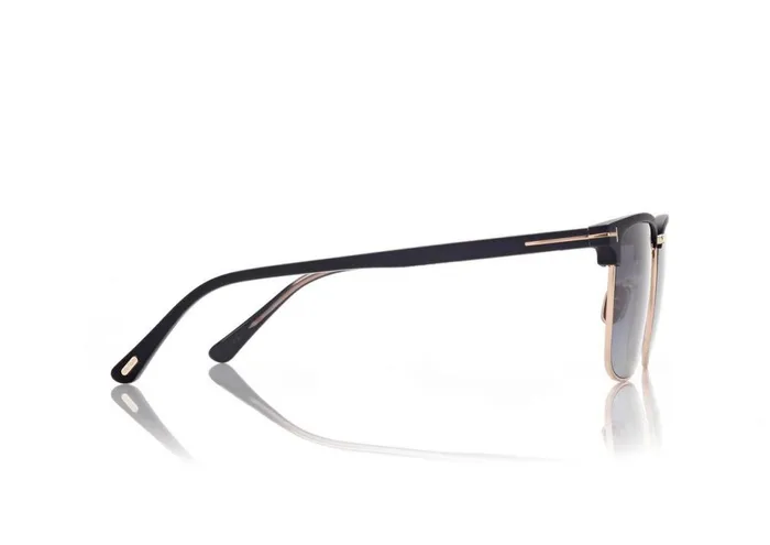 Men SUNGLASSES Tom Ford Polarized Hudson Sunglasses Black