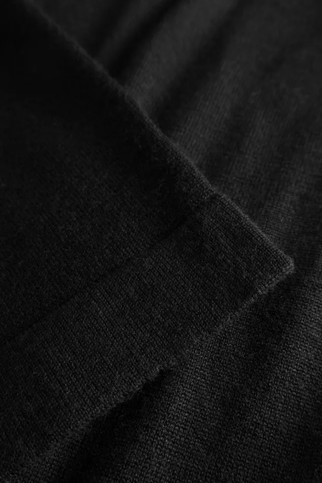 Men Tech Merino Half Zip Black Norse Projects Knitwear