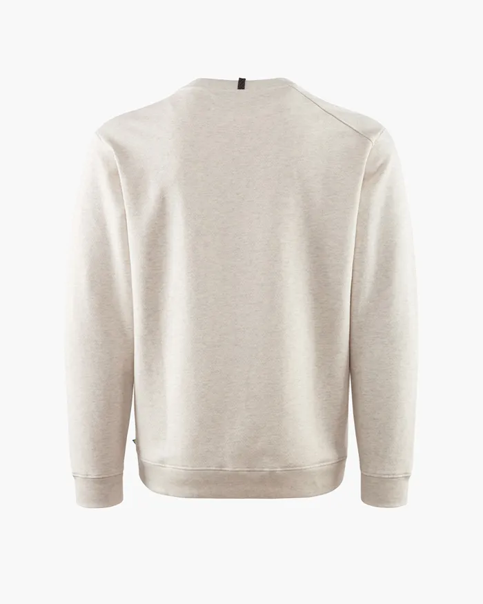 Men Turid Crew Sweater Off The Mountain Frostgrey Melange Klttermusen Fleeces and Sweaters