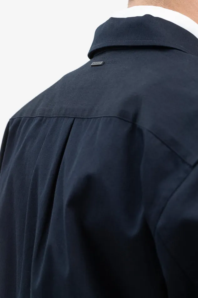 Men Ulrik Gabardine Overshirt Dark Navy Norse Projects Overshirts