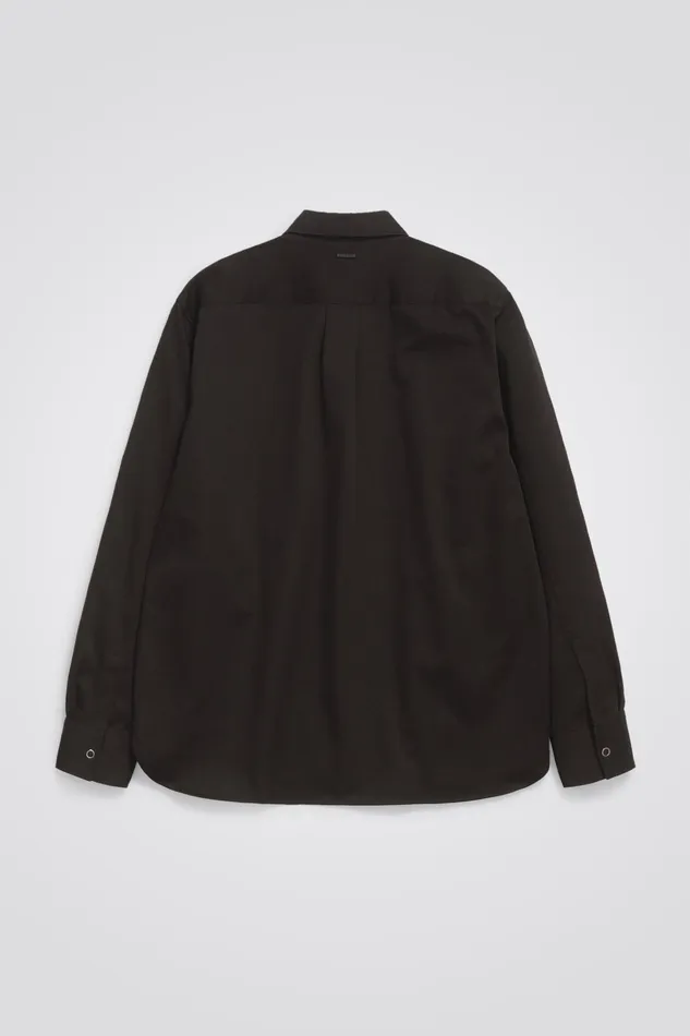 Men Ulrik Gabardine Overshirt Espresso Norse Projects Overshirts