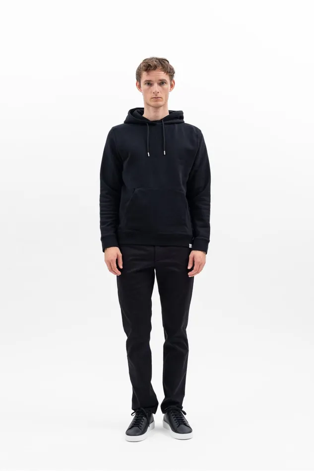 Men Vagn Classic Hoodie Black Norse Projects Sweatshirts