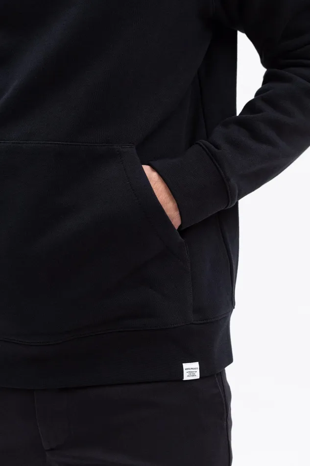 Men Vagn Classic Hoodie Black Norse Projects Sweatshirts