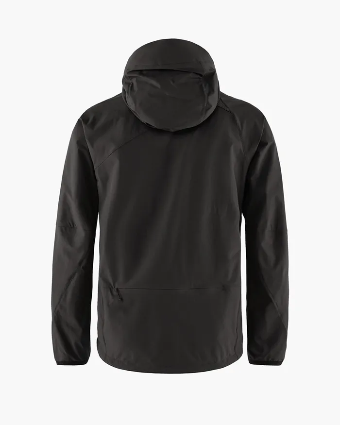 Men Vanadis 20 WindStretch Jacket Raven Klttermusen Wind Resistant Jackets