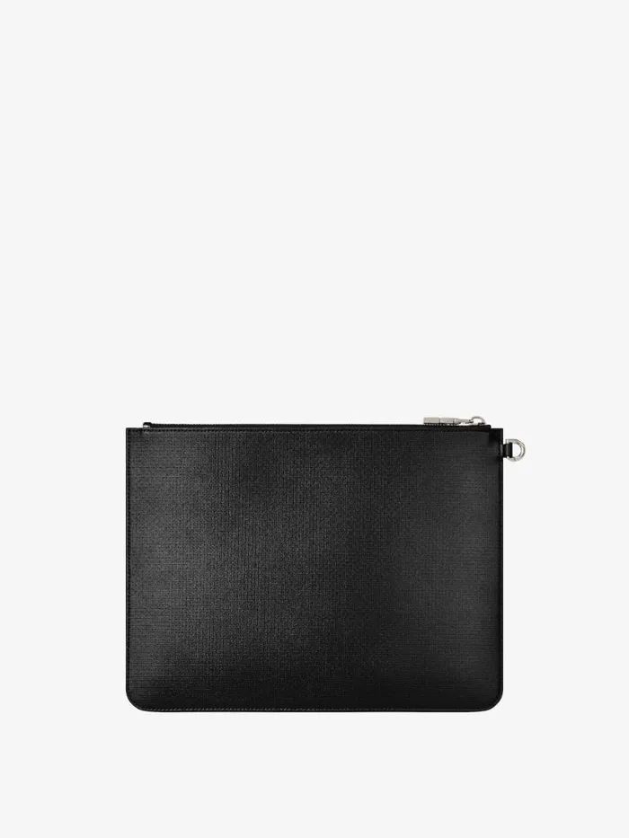 Men Wallets and Card Holders Givenchy Large GIVENCHY Pouch In 4G Classic Leather Black Men Wallets and Card Holders Givenchy Large GIVENCHY Pouch In 4G Classic Leather Black