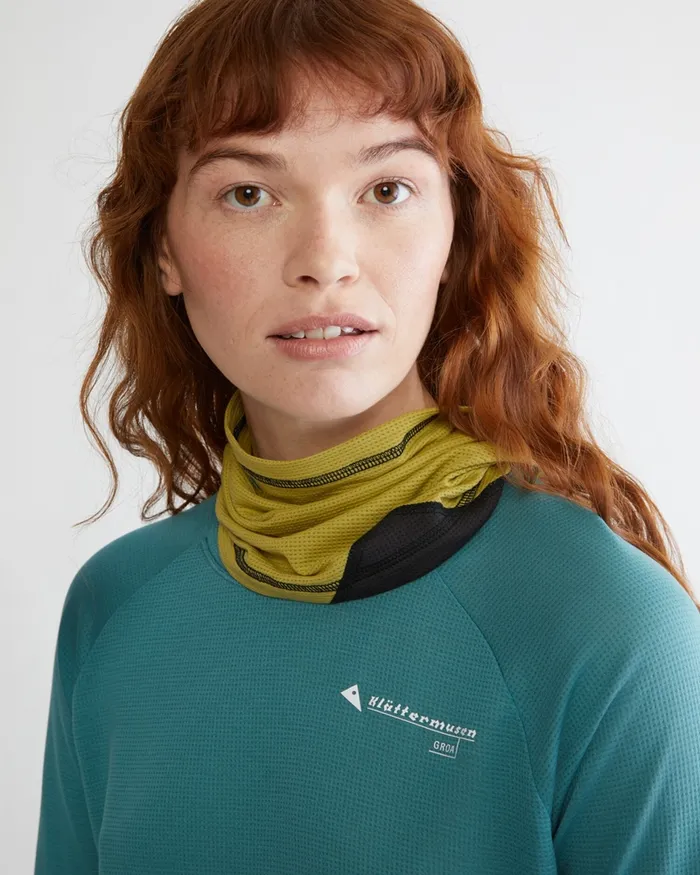 MenWomen Allvis Neck Gaiter Ruby Red Klttermusen Scarves and Neckwarmers