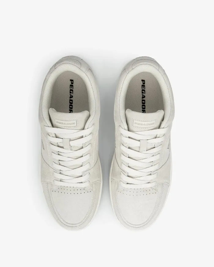 MenWomen Pegador Footwear Serenus Low Suede OffWhite