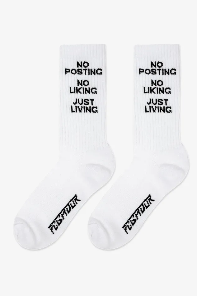 MenWomen Pegador Socken No Posting Socks White Black MenWomen Pegador Socken No Posting Socks White Black