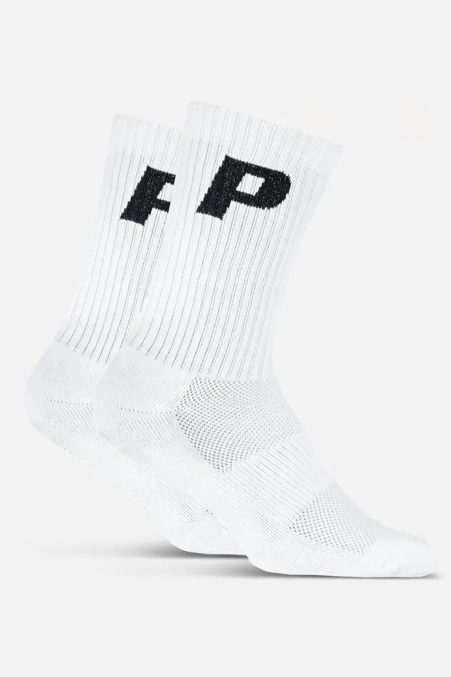 MenWomen Pegador Socken P Logo Socks White Black MenWomen Pegador Socken P Logo Socks White Black