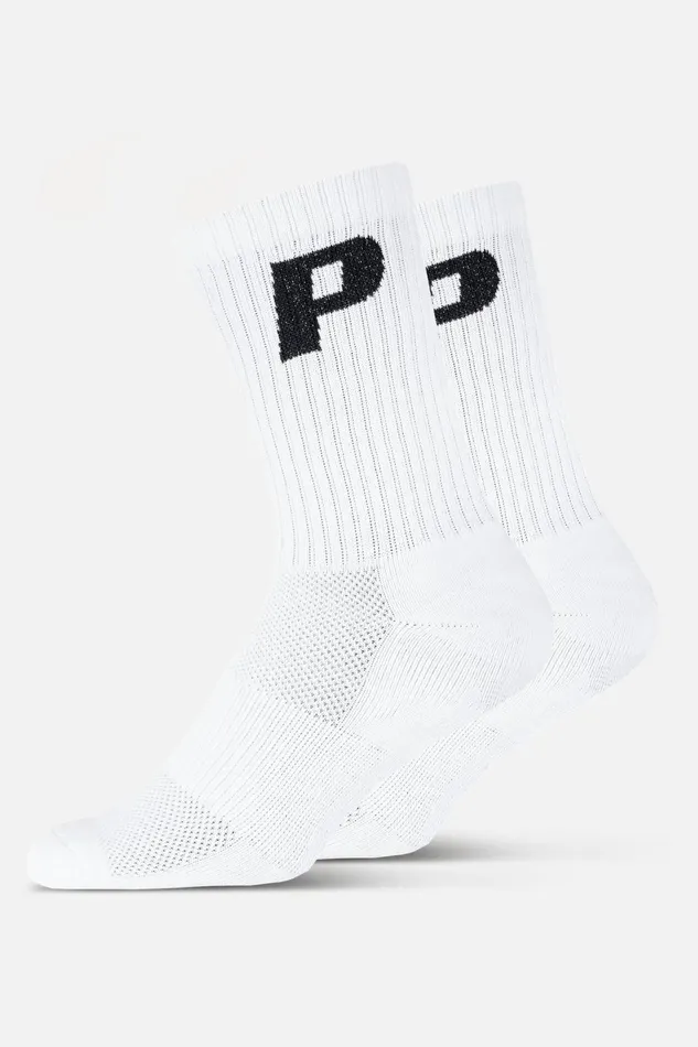 MenWomen Pegador Socken P Logo Socks White Black MenWomen Pegador Socken P Logo Socks White Black