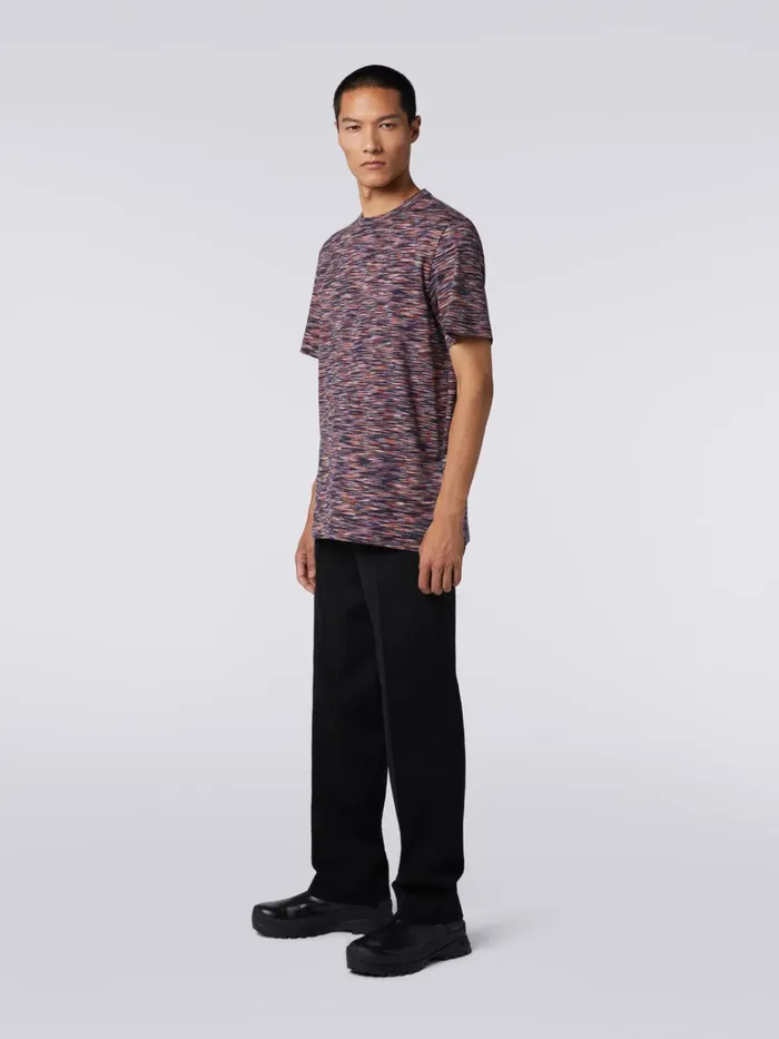 Men Wool Blend Chevron Trousers Black Missoni Trousers Men Wool Blend Chevron Trousers Black Missoni Trousers