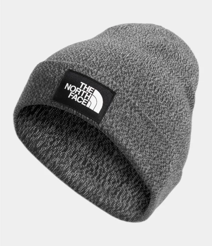 Mens The North Face Beanies and Scarves Dock Worker Recycled Beanie Tnf Dark Grey Heather