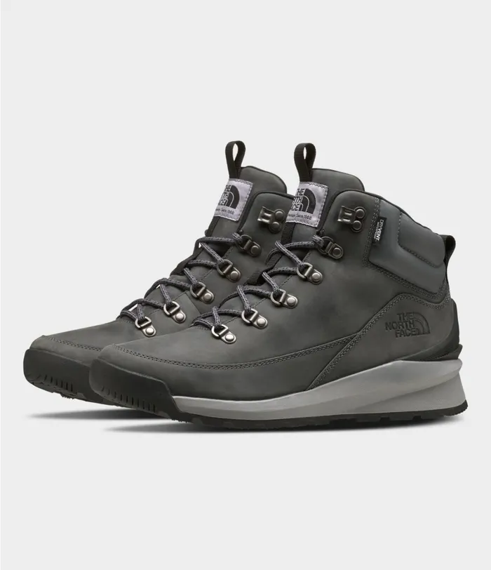 Mens The North Face Boots BackToBerkeley Mid WP Zinc Greytnf Black