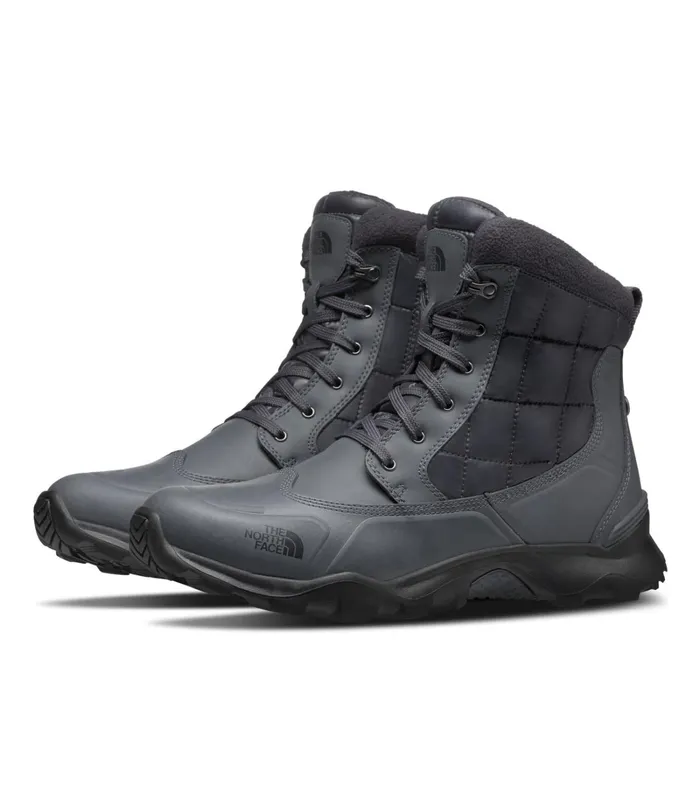 Mens The North Face Boots Thermoball Boot Zipper Zinc Greyebony Grey