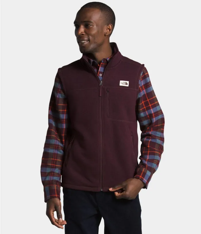 Mens The North Face Fleece Gordon Lyons Vest Root Brown Heather