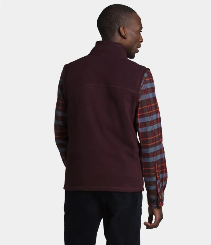 Mens The North Face Fleece Gordon Lyons Vest Root Brown Heather