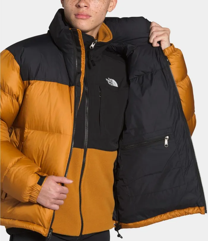 Mens The North Face Insulated and Down Jackets 1996 Retro Nuptse Jacket Timber Tan