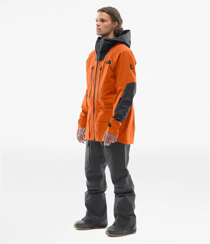 Mens The North Face Snow ACAD Jacket Papaya Orangeweathered Black