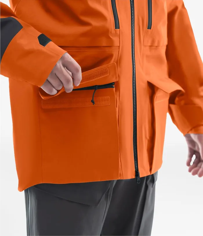 Mens The North Face Snow ACAD Jacket Papaya Orangeweathered Black