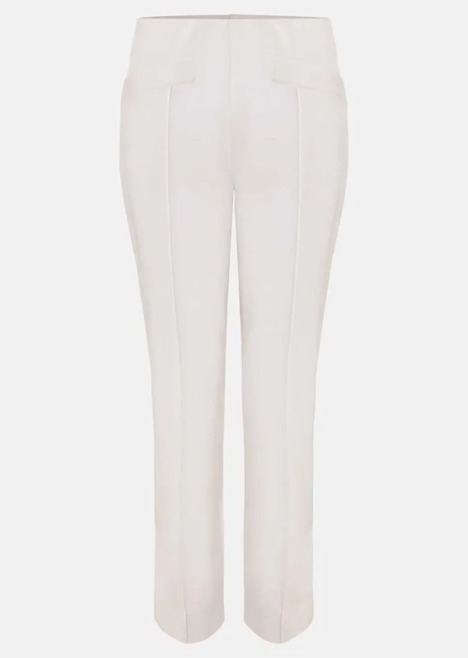 Miah Stretch Capri Trousers White Women Phase Eight Trousers
