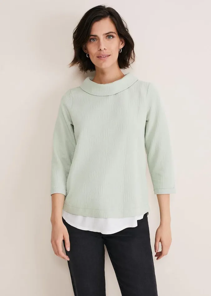 Mica Textured Top Sage Women Phase Eight Tops and TShirts