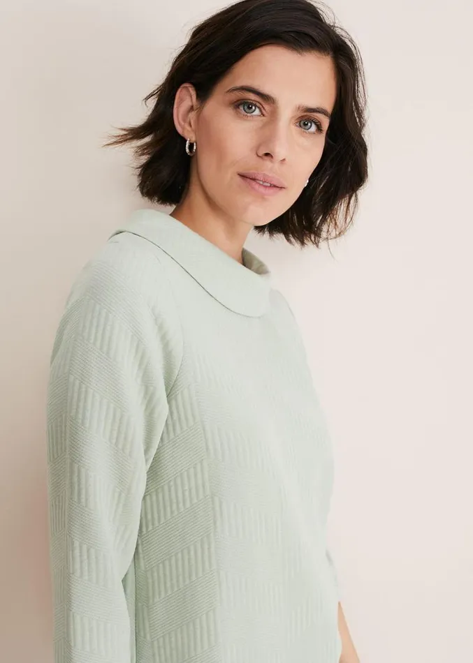 Mica Textured Top Sage Women Phase Eight Tops and TShirts