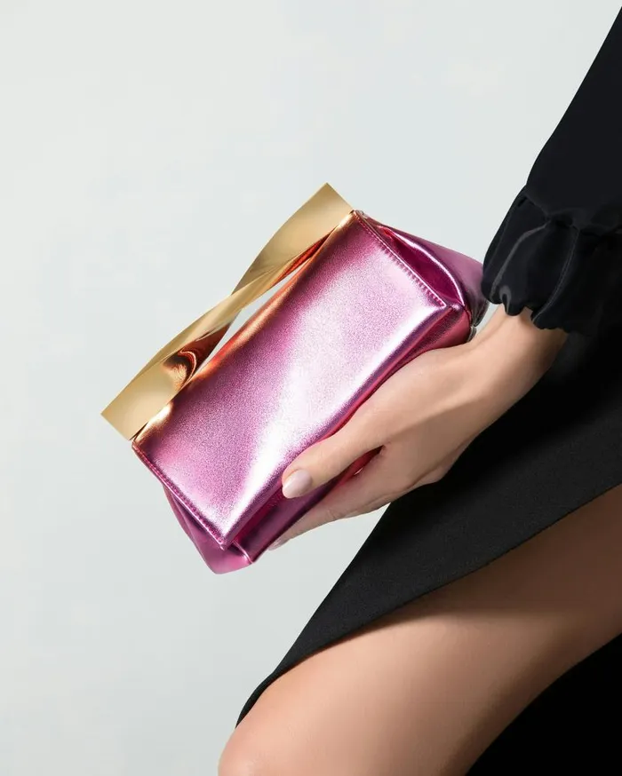 Mini Twist Clutch Fuchsia Women Aquazzura Mini Bags Mini Twist Clutch Fuchsia Women Aquazzura Mini Bags
