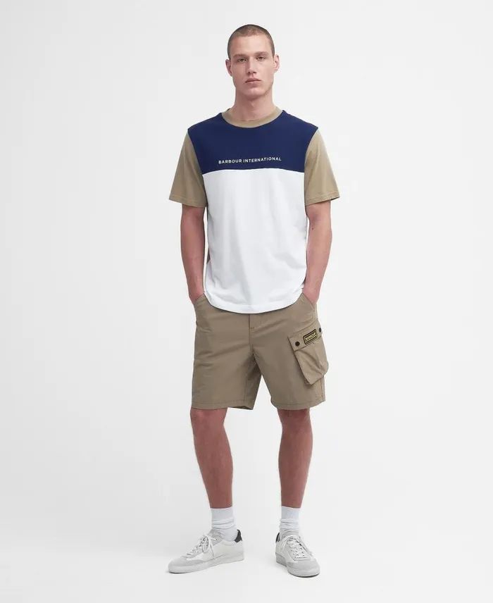 Mondrian ColourBlocked TShirt Bright White Men Barbour TShirts