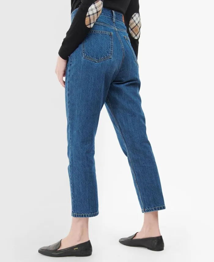 Moorland HighRise Jeans Original Wash Women Barbour Trousers and Shorts