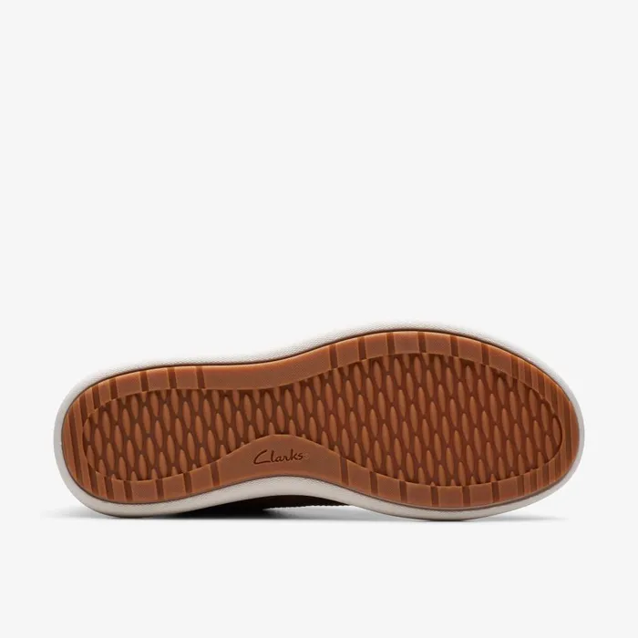Nalle Lace Rose Gold Leather Women Clarks Sneakers