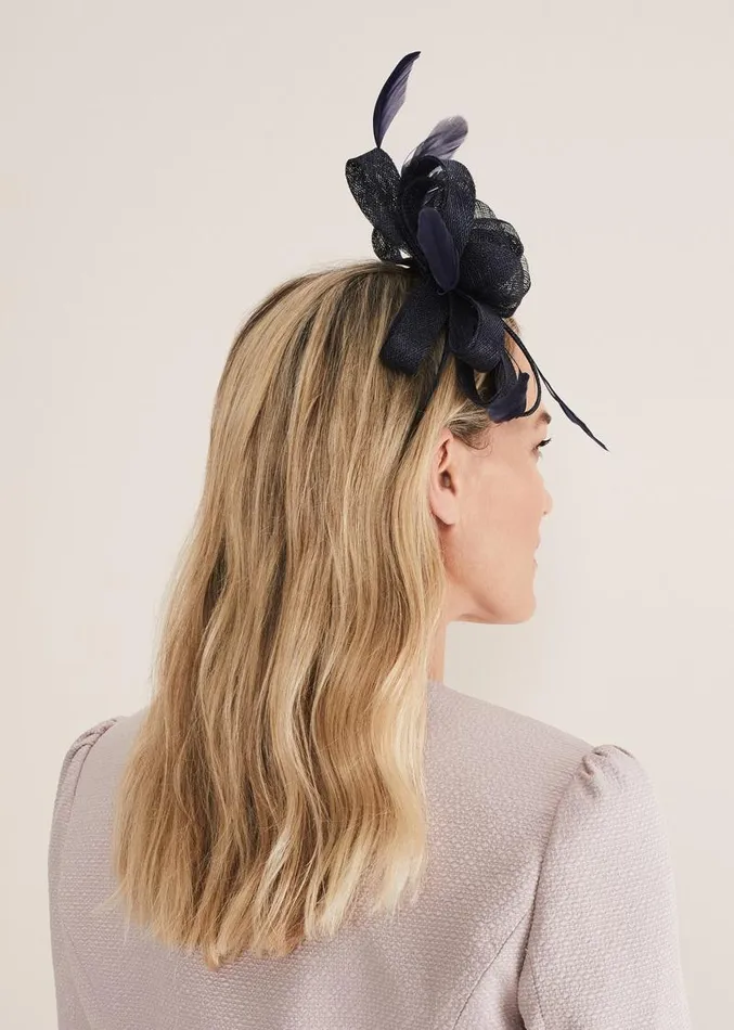Navy Bow Headband Navy Women Phase Eight Fascinators and Hats