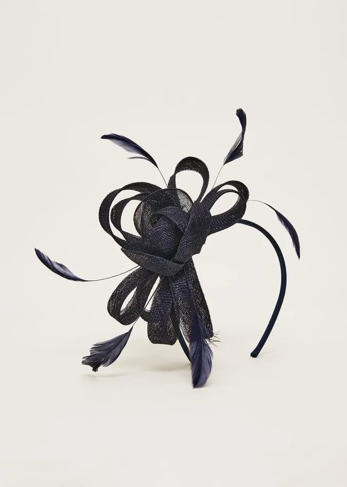 Navy Bow Headband Navy Women Phase Eight Fascinators and Hats