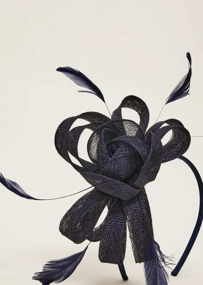 Navy Bow Headband Navy Women Phase Eight Fascinators and Hats