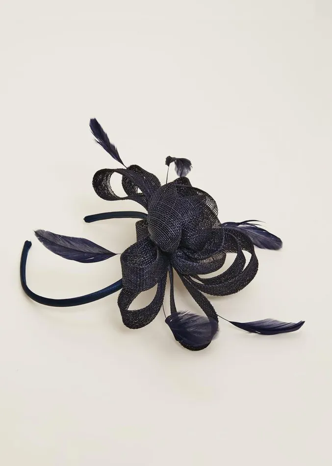 Navy Bow Headband Navy Women Phase Eight Fascinators and Hats