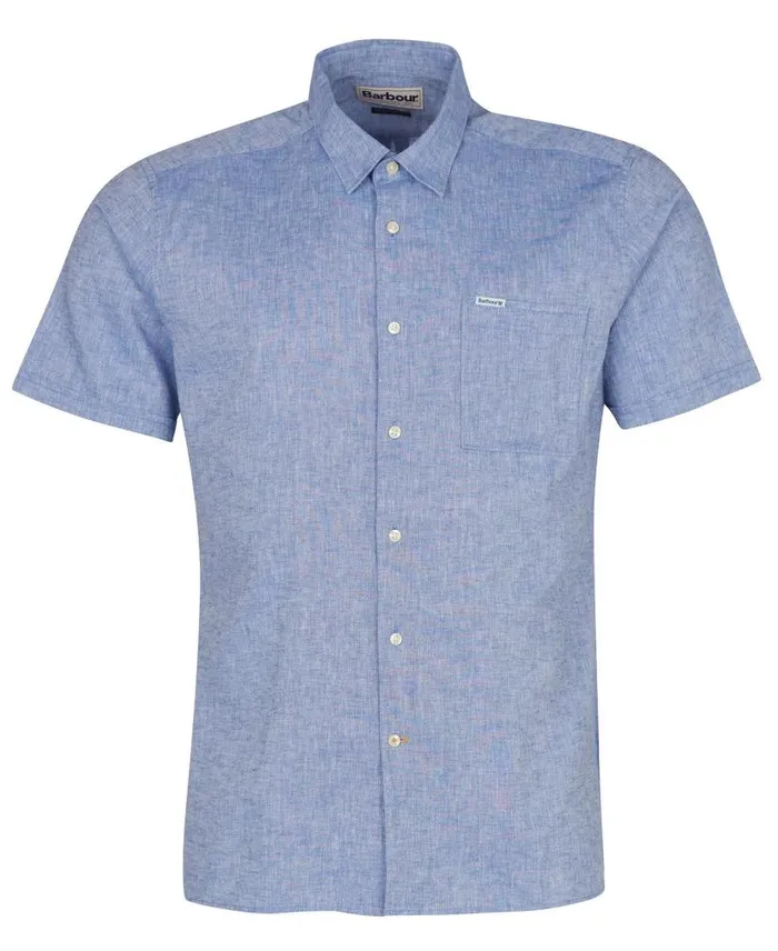 Nelson Regular ShortSleeved Shirt White Men Barbour Shirts