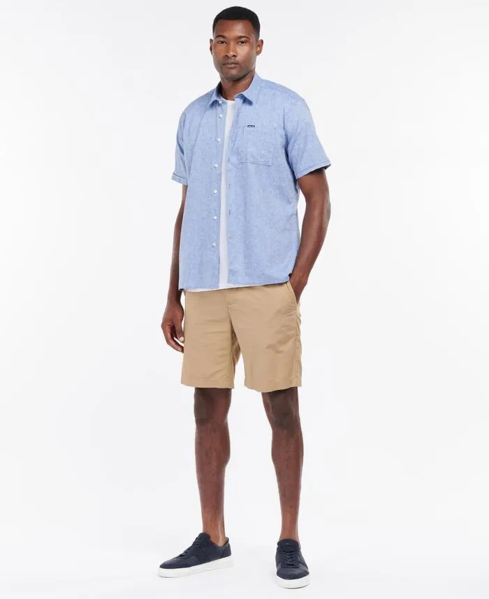 Nelson Regular ShortSleeved Shirt White Men Barbour Shirts