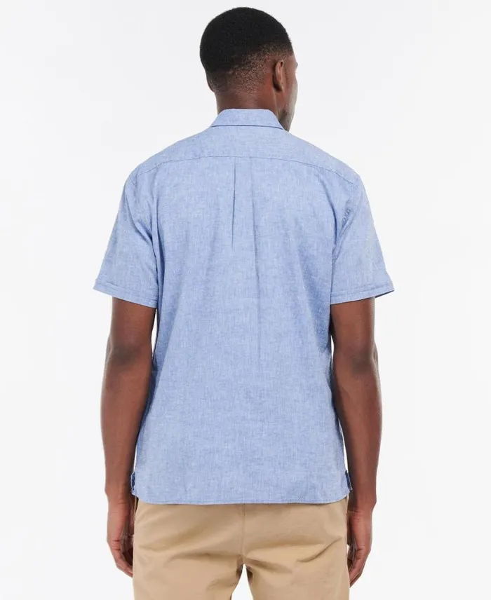 Nelson Regular ShortSleeved Shirt White Men Barbour Shirts