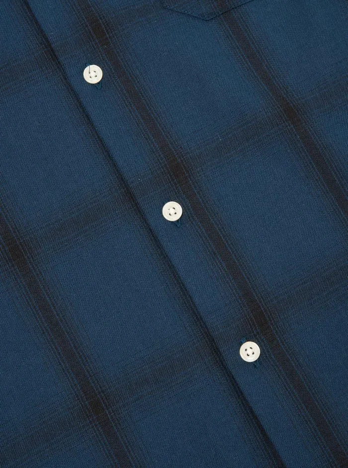 Nightwear Men Universal Works Universal Works Long Pyjama Set In Navy Shadow Check