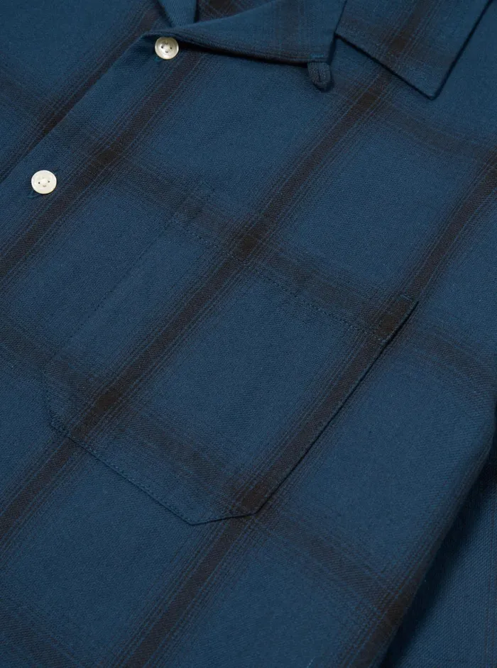 Nightwear Men Universal Works Universal Works Long Pyjama Set In Navy Shadow Check