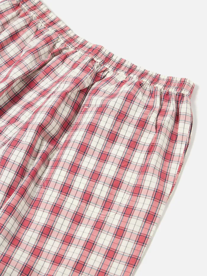Nightwear Men Universal Works Universal Works Pyjama In Red Cotton Check