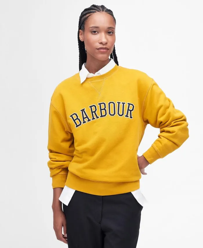 Northumberland Sweatshirt Shell Pink Women Barbour Jumpers