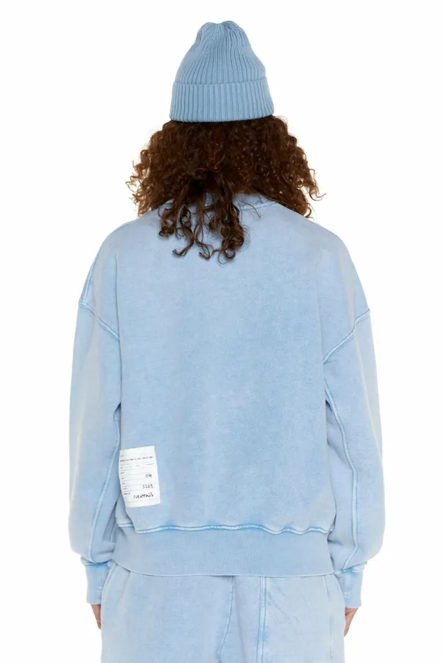 NTRLS Powder Blue Crew Neck Sweatshirt Stone Women Jaded London NTRLS Powder Blue Crew Neck Sweatshirt Stone Women Jaded London