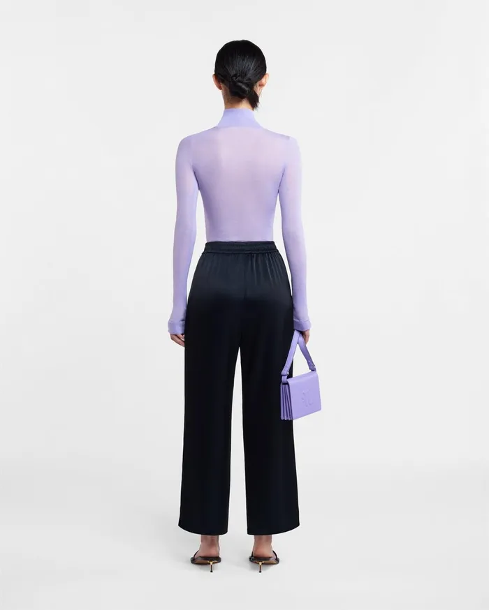 Odessa Slip Satin Pants Black Women Nanushka Pants