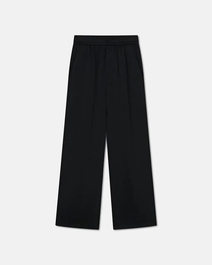 Odessa Slip Satin Pants Black Women Nanushka Pants
