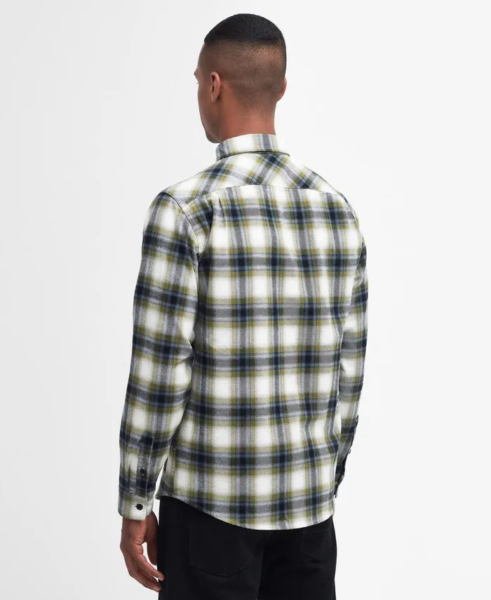 Oliver LongSleeved Shirt Cobalt Blue Men Barbour Shirts